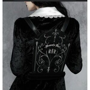 WIDOW Gothic Mini Backpack Memento Mori RIP